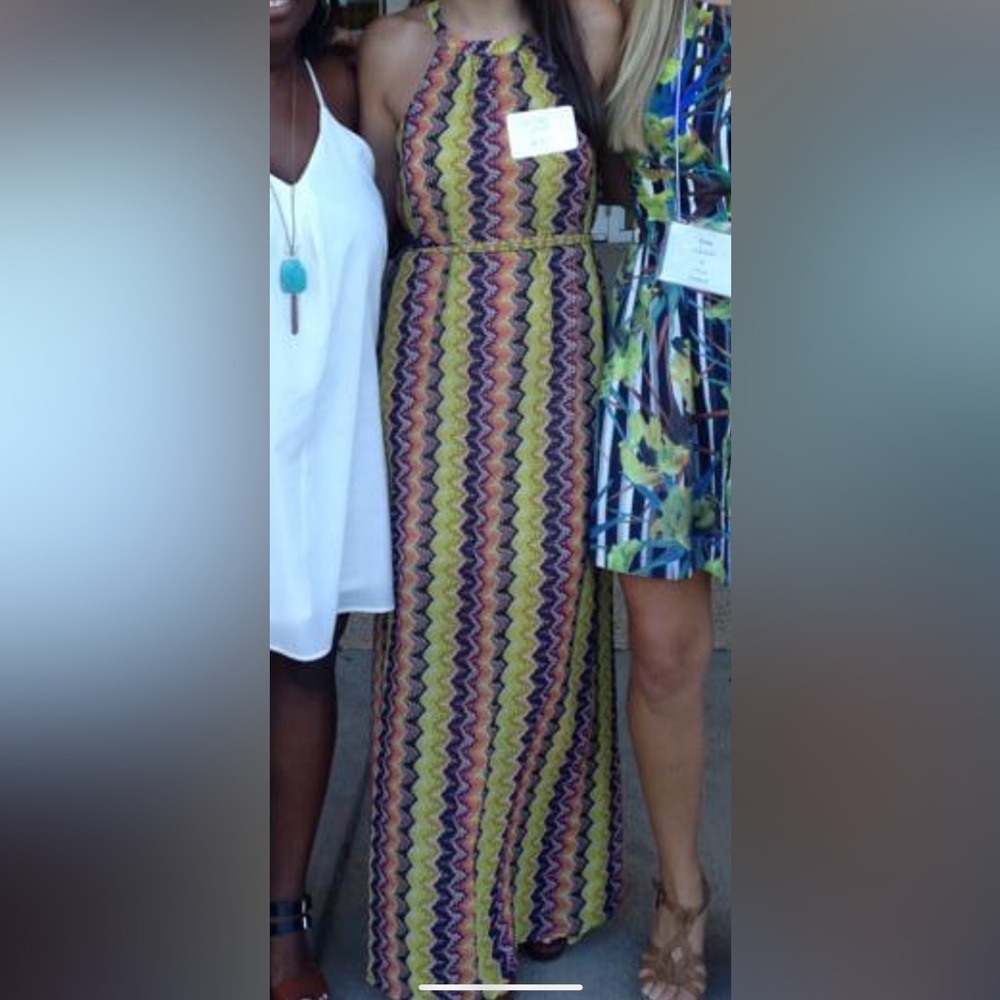 Bar III Colorful Maxi Dress Sz XS